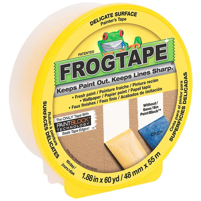 FROG TAPE 142920 48MM X 55M DELICATE SURFACE YELLOW 2"