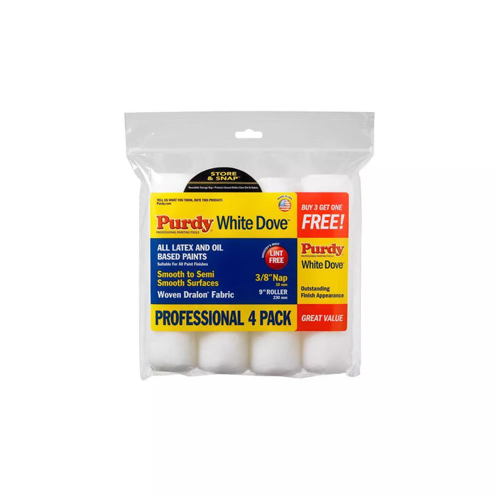 Purdy White Dove 9" x 3/8th 4PK