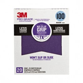 3M Pro Grade No-Slip Grip Advanced Sandpaper 20PK