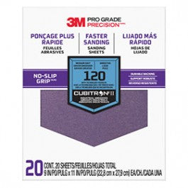 3M Pro Grade No-Slip Grip Advanced Sandpaper 20PK