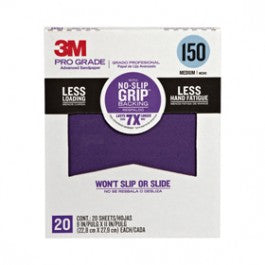 3M Pro Grade No-Slip Grip Advanced Sandpaper 20PK