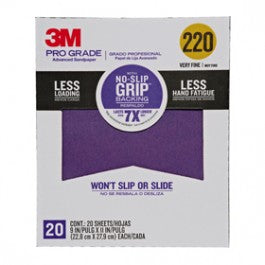 3M Pro Grade No-Slip Grip Advanced Sandpaper 20PK