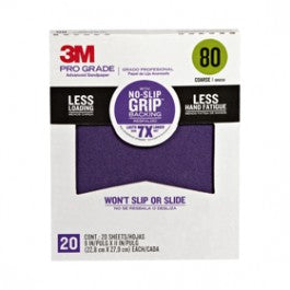 3M Pro Grade No-Slip Grip Advanced Sandpaper 20PK