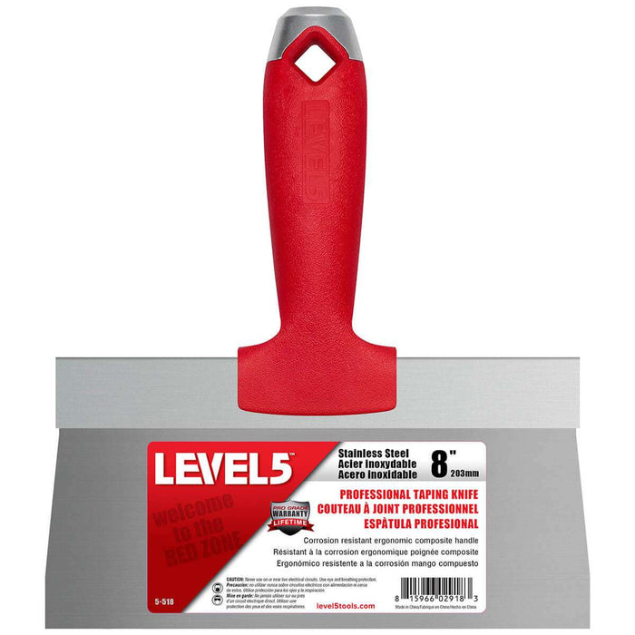 Level 5 - Stainless Steel Taping Knife w/ Composite Handle