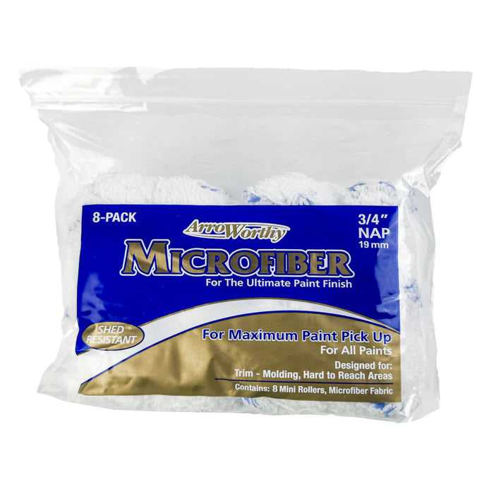 ARROWORTHY 4-MFR6CK 4" X 3/4" MINI MICROFIBER 8 PACK
